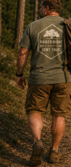 Raised Right. Sent True. Tee