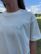 Blue Bow Tee