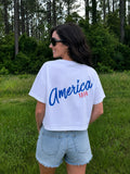 America Crop Tee