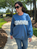 Common Original Sweatshirt - Coastal Blue/White