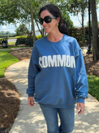 Common Original Sweatshirt - Coastal Blue/White