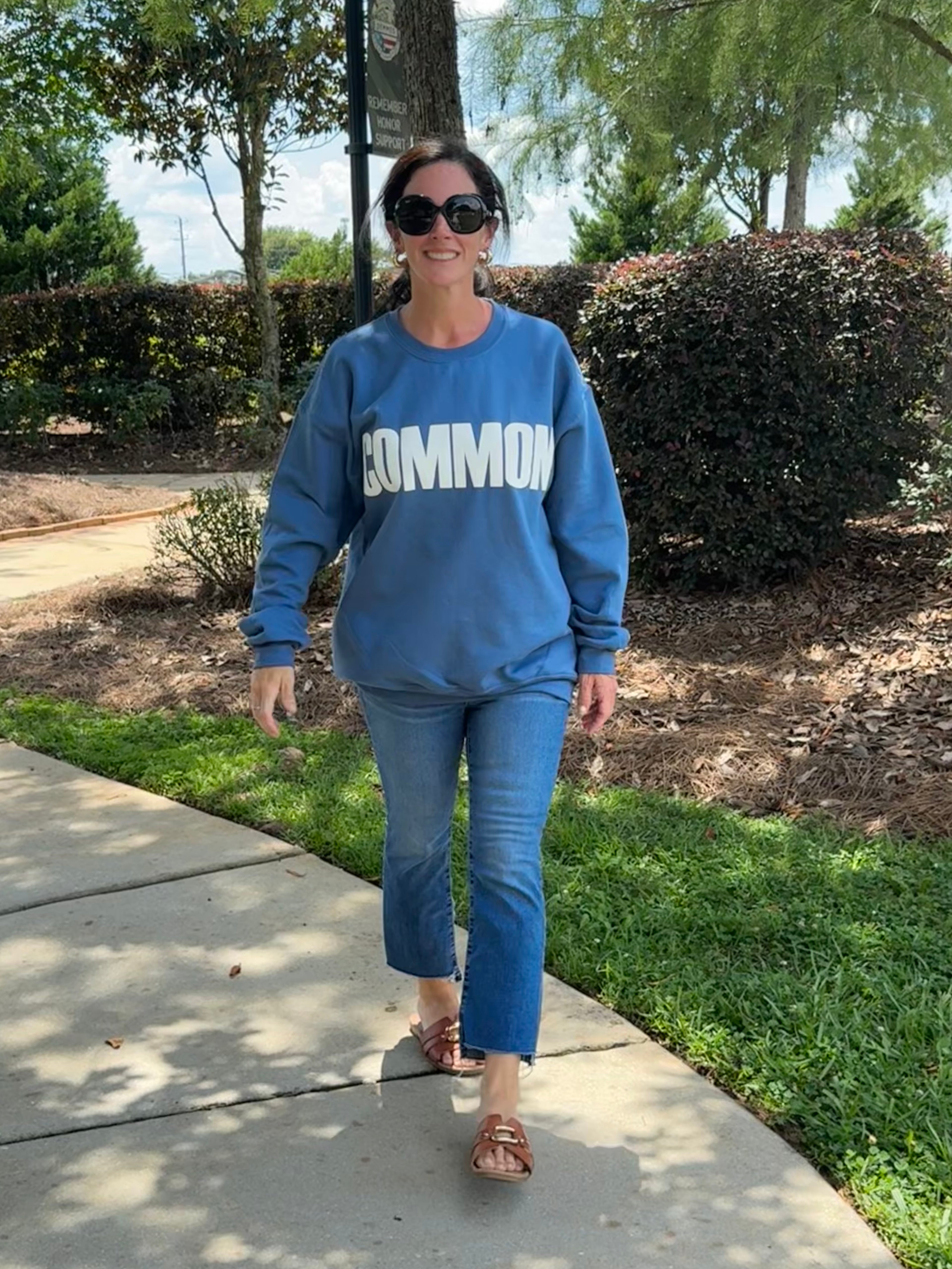 Common Original Sweatshirt - Coastal Blue/White