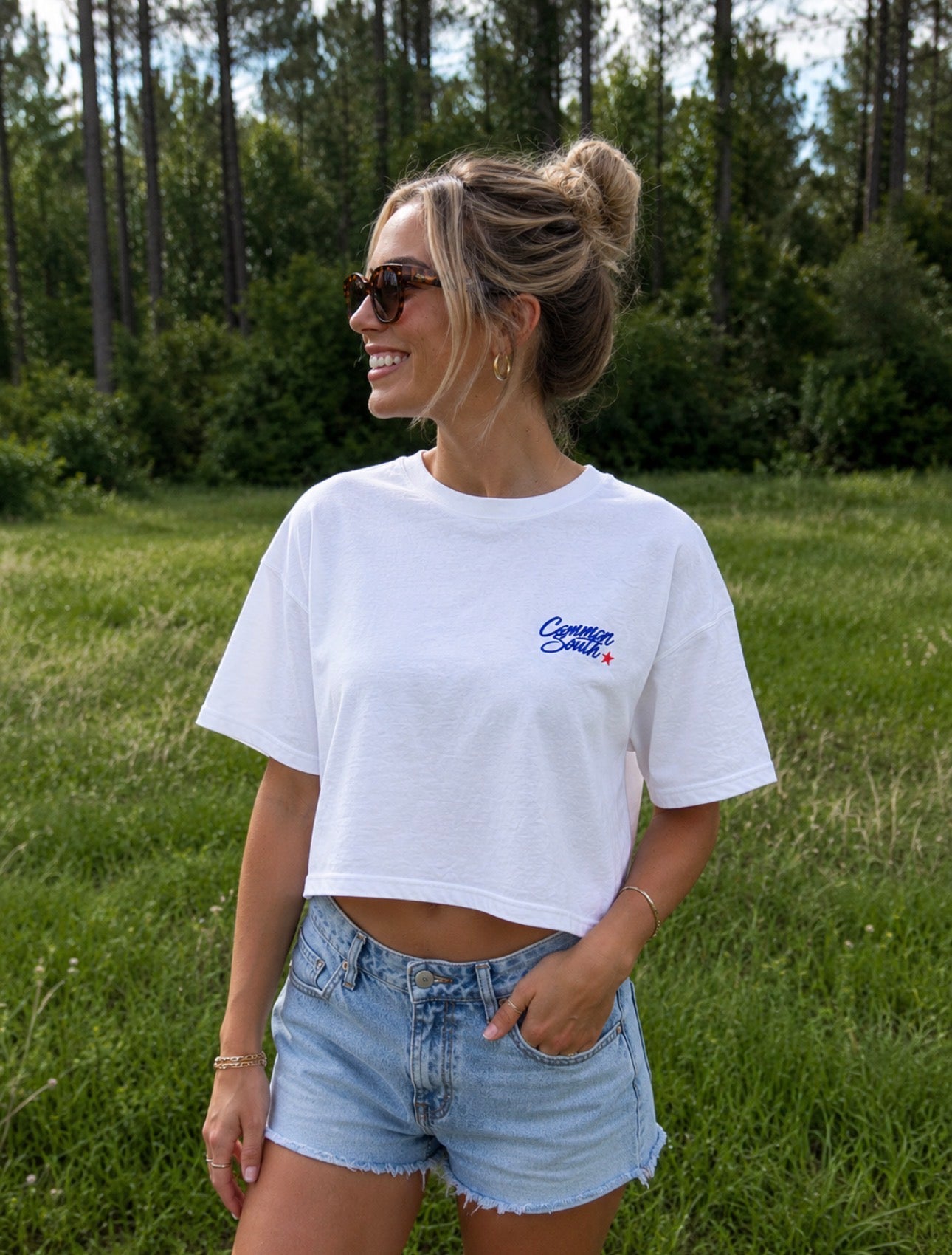 America Crop Tee