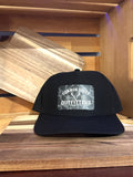 Black Common South Outfitters water-repellent performance hat with gray camo patch